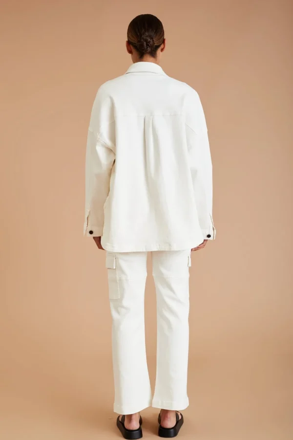 Shirts | Jumpers & Hoodies<ALL FENIX AF Denim Longsleeve Shirt White