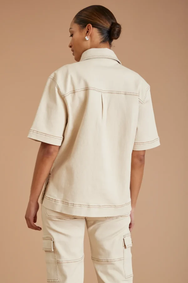 Shirts | Tees & Tanks<ALL FENIX AF Denim Utility Shirt Shell