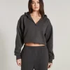 Jumpers & Hoodies<ALL FENIX Circuit Crop Hoodie VintageBlack