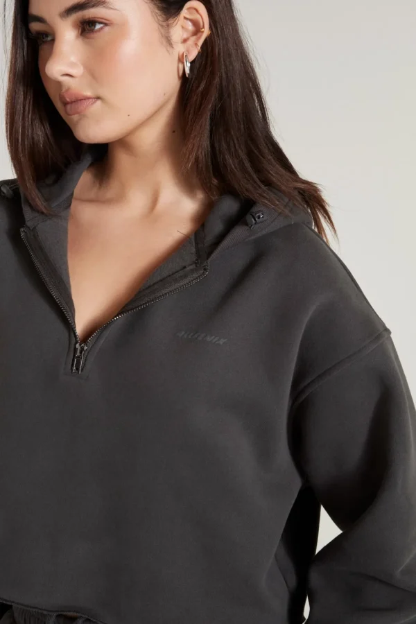 Jumpers & Hoodies<ALL FENIX Circuit Crop Hoodie VintageBlack