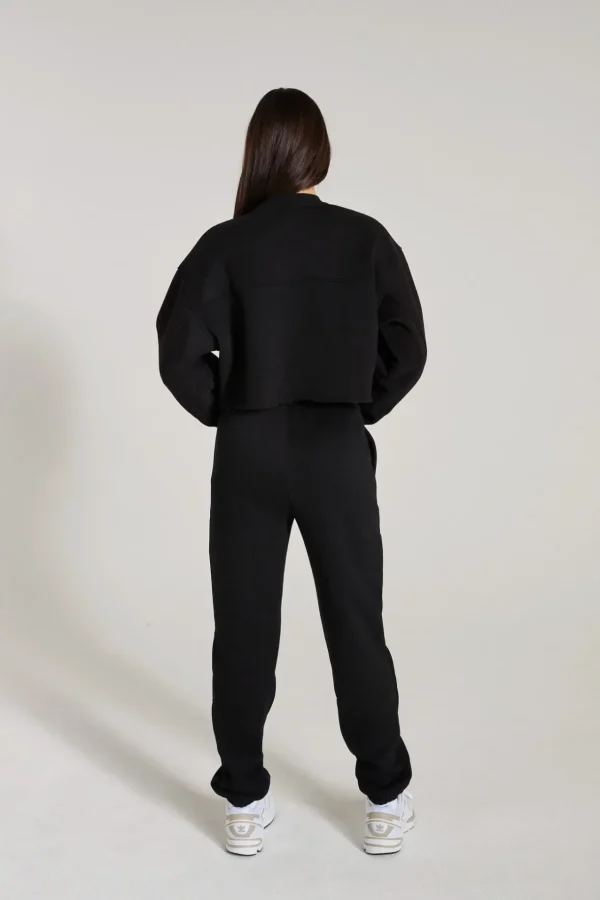 Jumpers & Hoodies<ALL FENIX Crew Crop Sweater Black