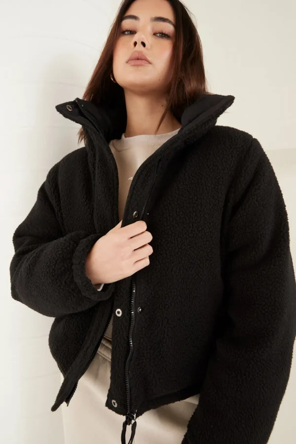 Jackets<ALL FENIX Shearling Reversible Puffer Jacket Black