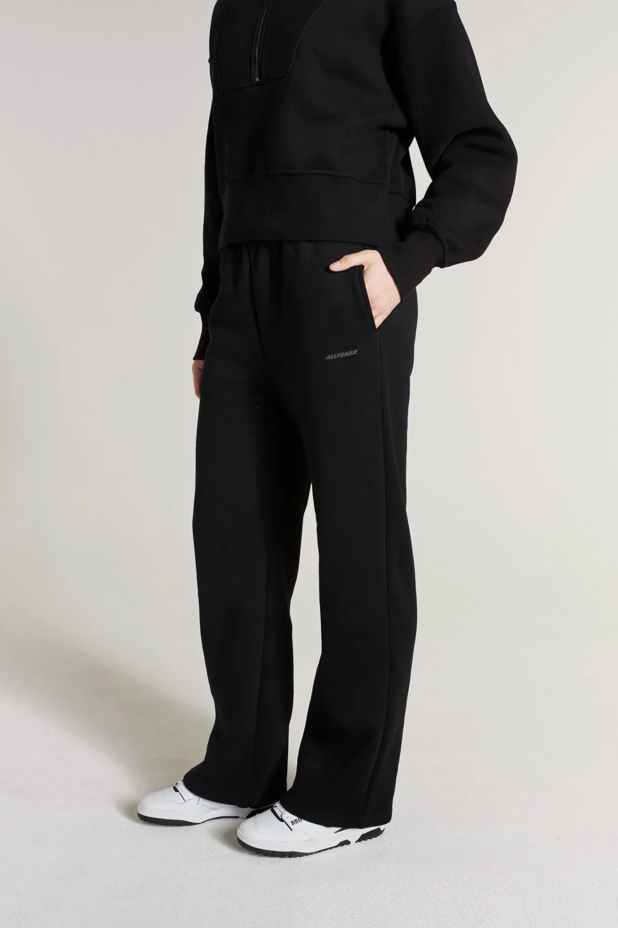 Track Pants<ALL FENIX Signature Wide Leg Track Pant Black