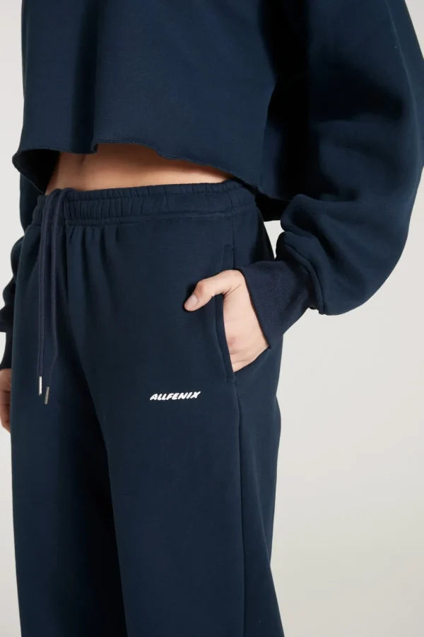 Track Pants<ALL FENIX Signature Wide Leg Track Pant Navy