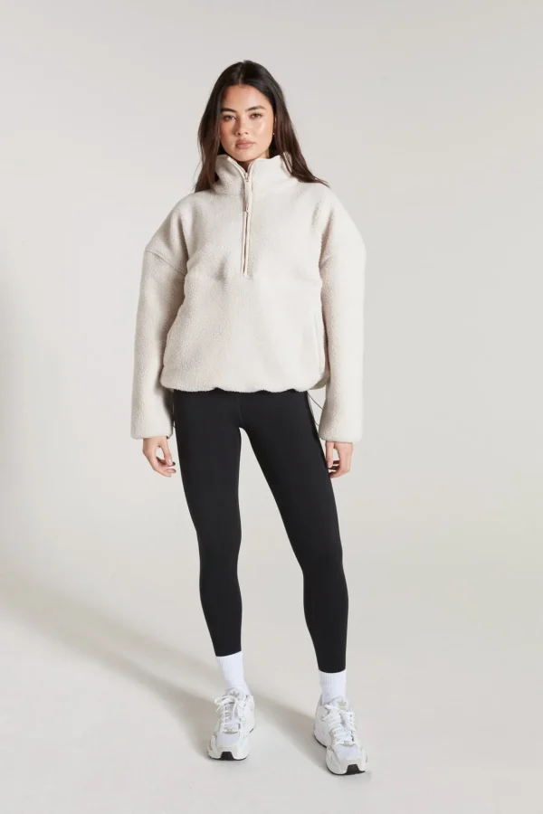Jumpers & Hoodies<ALL FENIX Soft Fleece 1/2 Zip Sweater Clay