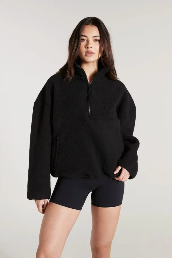 Jumpers & Hoodies<ALL FENIX Soft Fleece 1/2 Zip Sweater Black