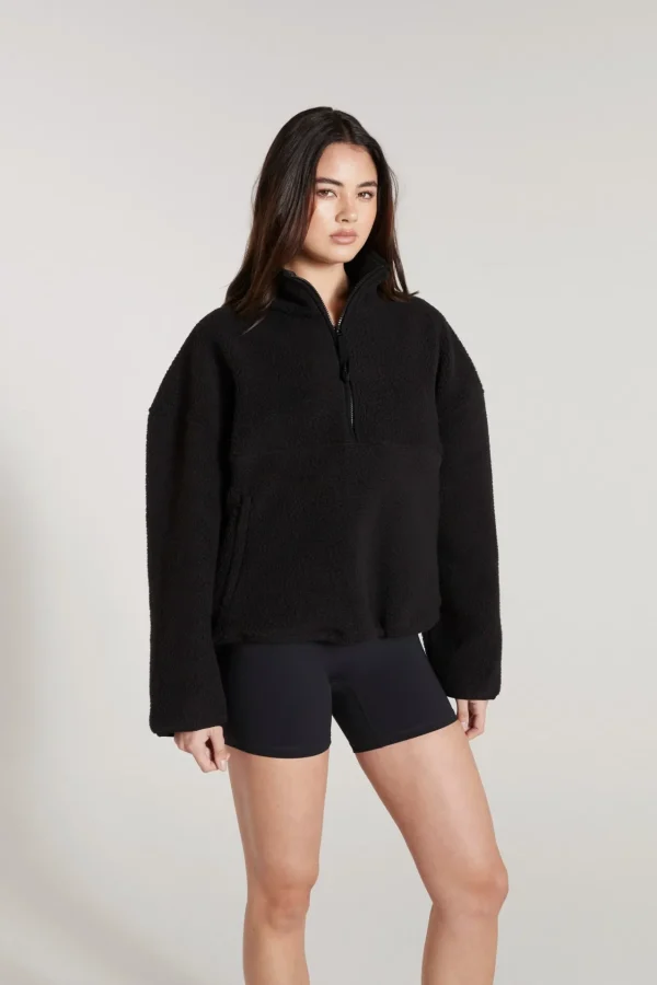 Jumpers & Hoodies<ALL FENIX Soft Fleece 1/2 Zip Sweater Black