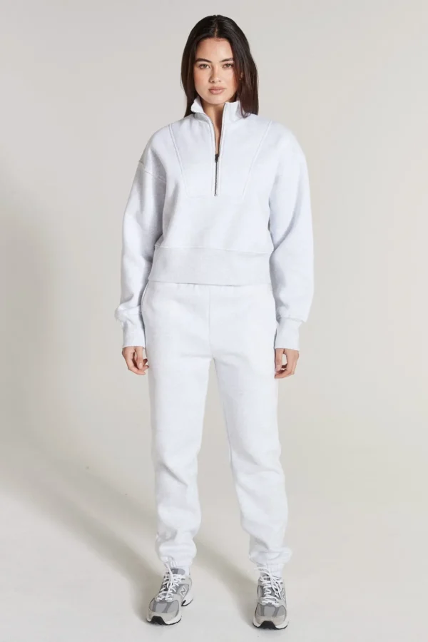 Jumpers & Hoodies<ALL FENIX Track 1/2 Zip Sweater WhiteMarle