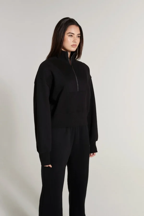 Jumpers & Hoodies<ALL FENIX Track 1/2 Zip Sweater Black