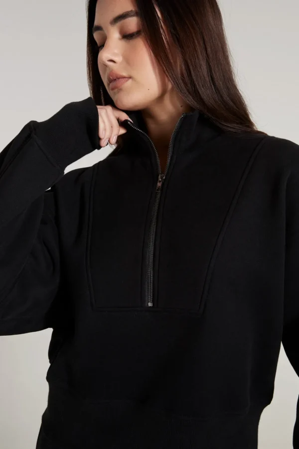 Jumpers & Hoodies<ALL FENIX Track 1/2 Zip Sweater Black