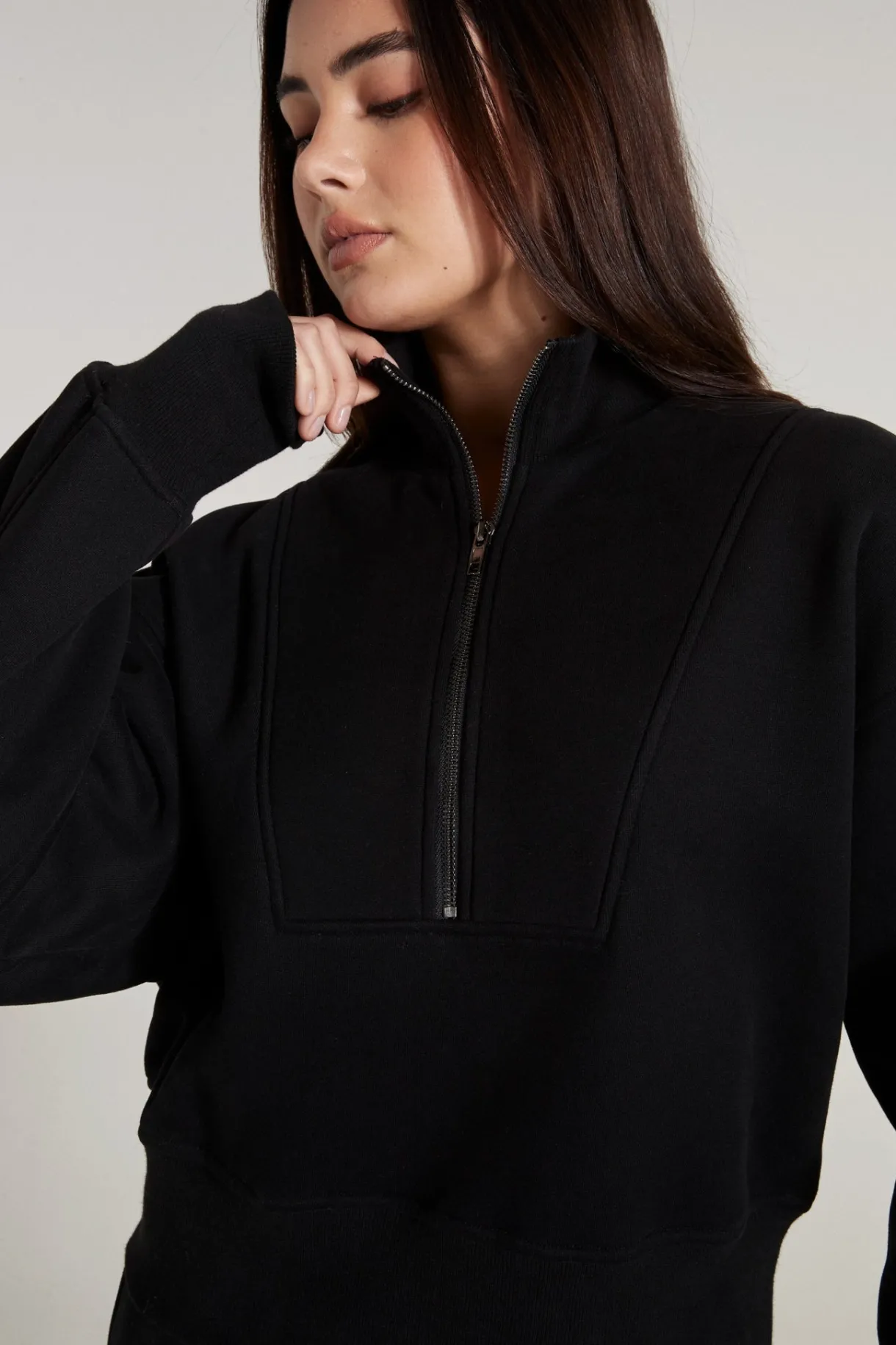 Jumpers & Hoodies<ALL FENIX Track 1/2 Zip Sweater Black