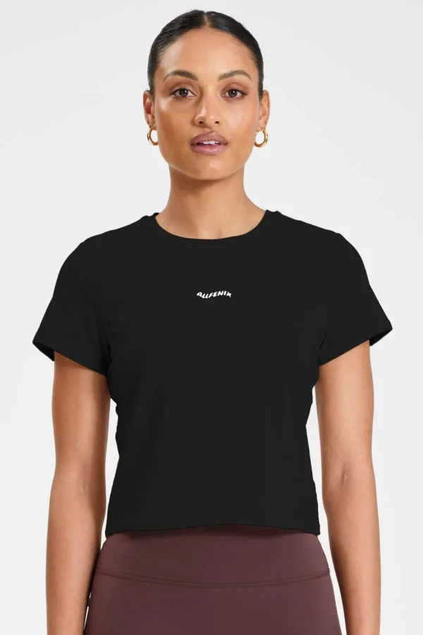 Tees & Tanks<ALL FENIX ALLFENIX Baby Tee Black