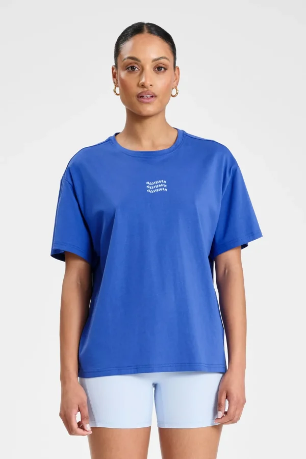Tees & Tanks<ALL FENIX ALLFENIX Waves Logo Tee SicilyBlue