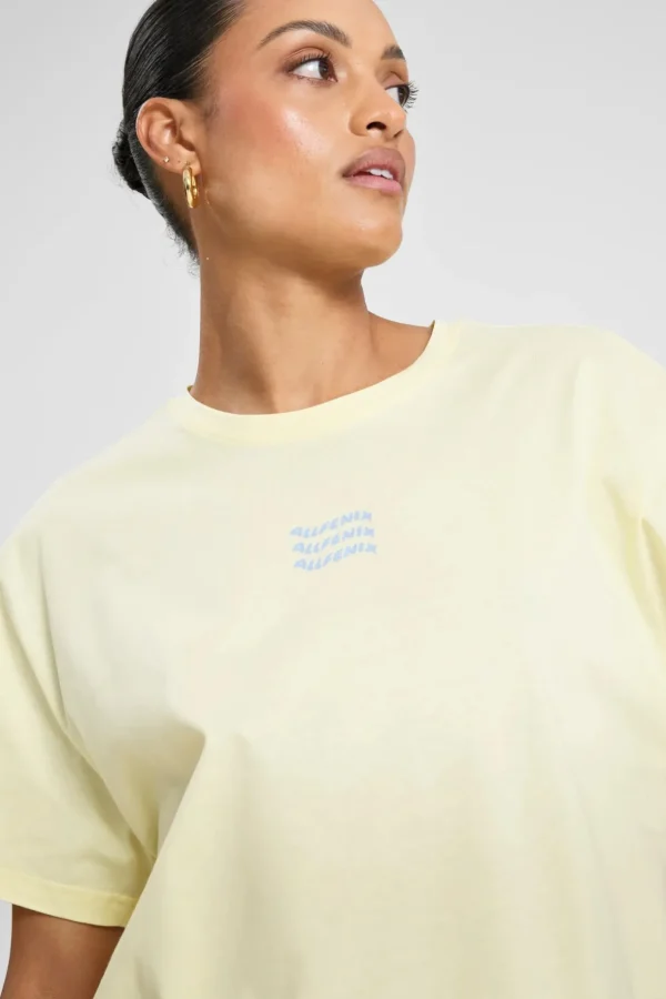 Tees & Tanks<ALL FENIX ALLFENIX Waves Logo Tee ButterYellow