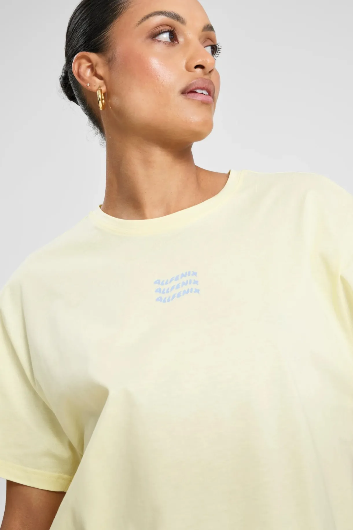 Tees & Tanks<ALL FENIX ALLFENIX Waves Logo Tee ButterYellow