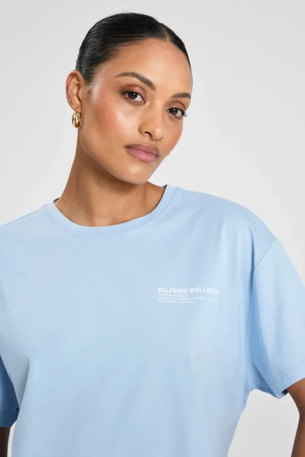 Tees & Tanks<ALL FENIX ALLFENIX Wellness Series Tee SkyBlue