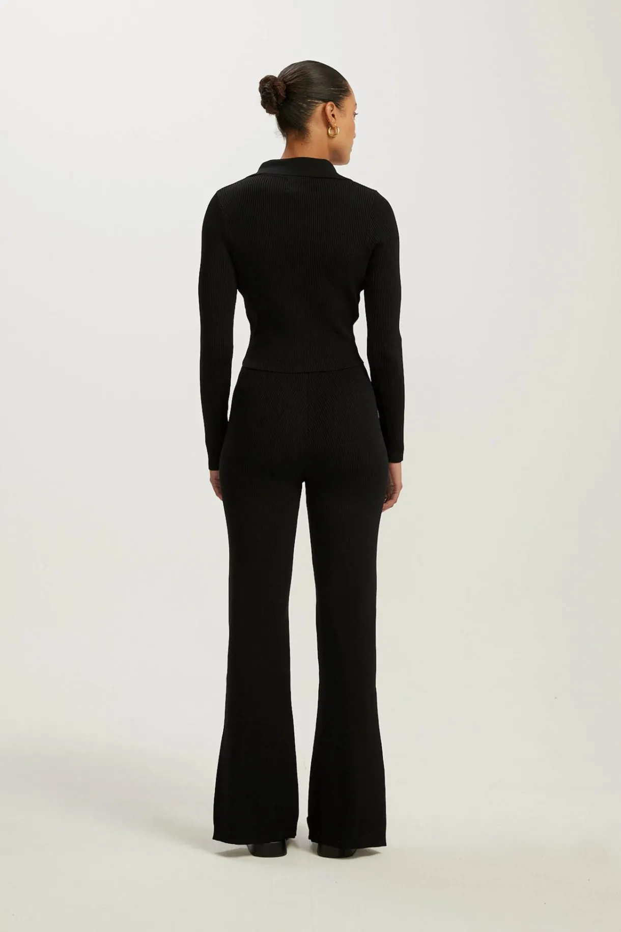 Pants | Knitwear<ALL FENIX Amelia Rib Pant Black