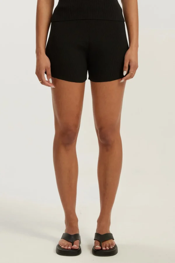 Shorts<ALL FENIX Amelia Rib Short Black