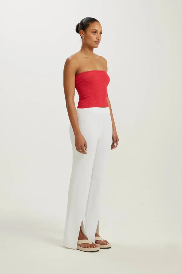 Knitwear<ALL FENIX Amelia Rib Tube Top Watermelon