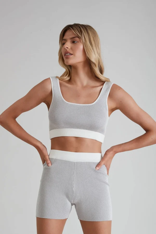 Sports Bras<ALL FENIX Breeze Rib Crop Top Dove