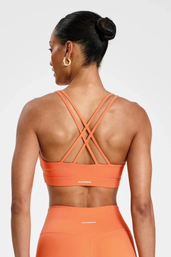 Sports Bras<ALL FENIX CLOUDCORE Cross Back Sports Bra Coral