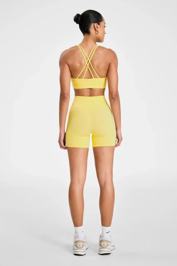 Sports Bras<ALL FENIX CLOUDCORE Cross Back Sports Bra ButterYellow