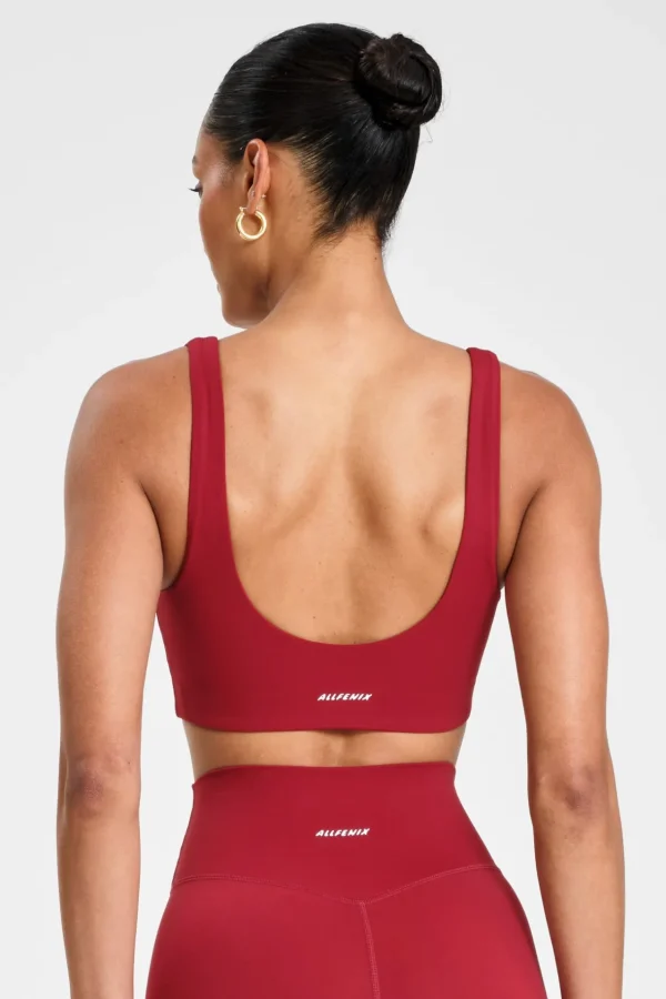 Sports Bras<ALL FENIX CLOUDCORE Open Back Sports Bra Cherry