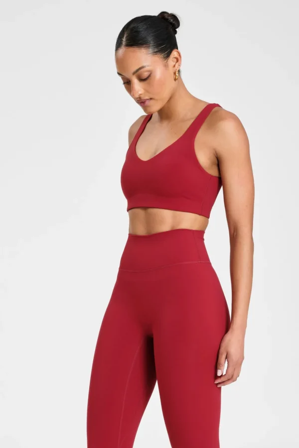 Sports Bras<ALL FENIX CLOUDCORE Open Back Sports Bra Cherry