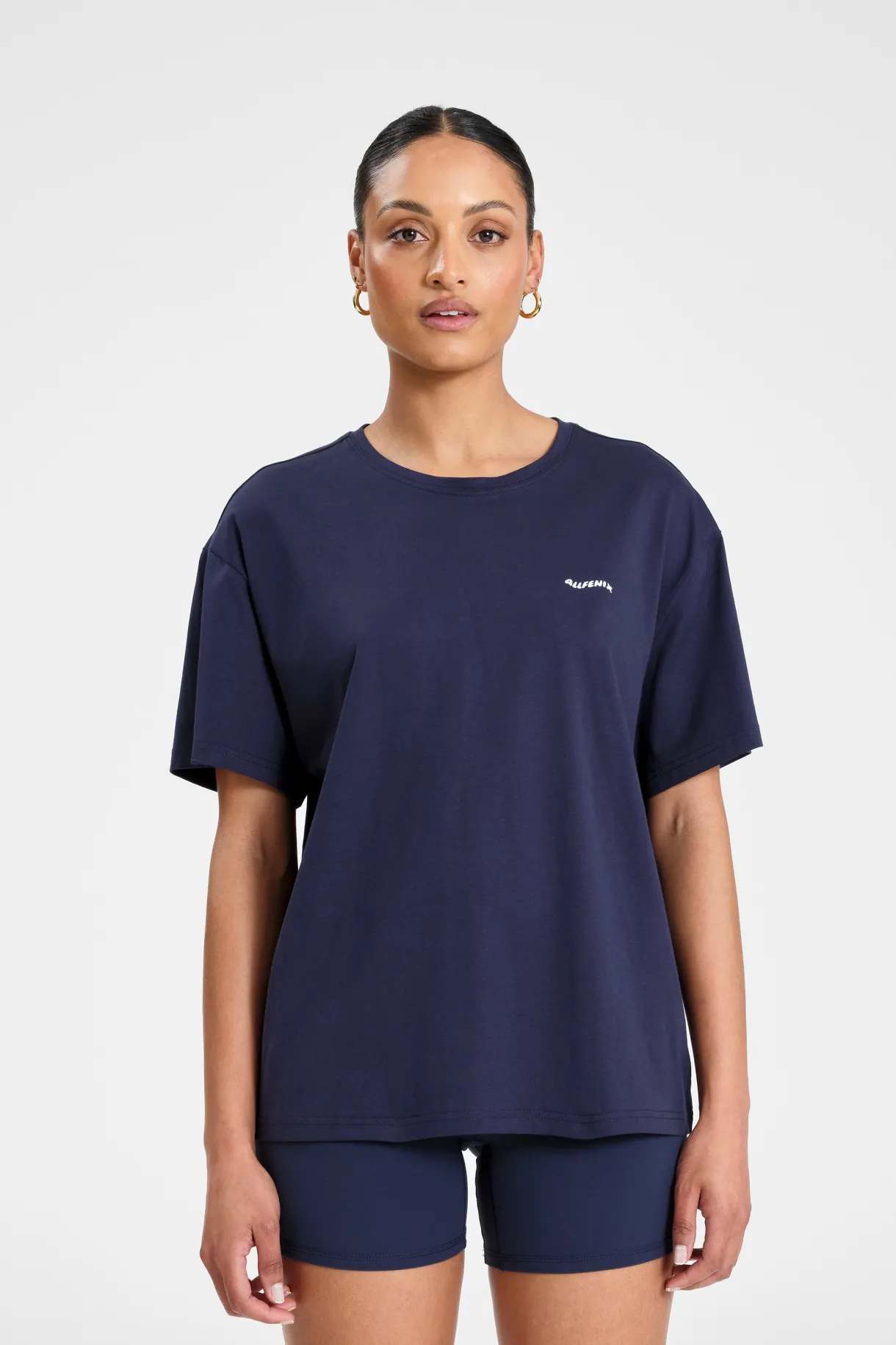 Tees & Tanks<ALL FENIX Cult Pilateswear Tee Navy