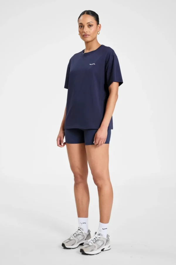 Tees & Tanks<ALL FENIX Cult Pilateswear Tee Navy