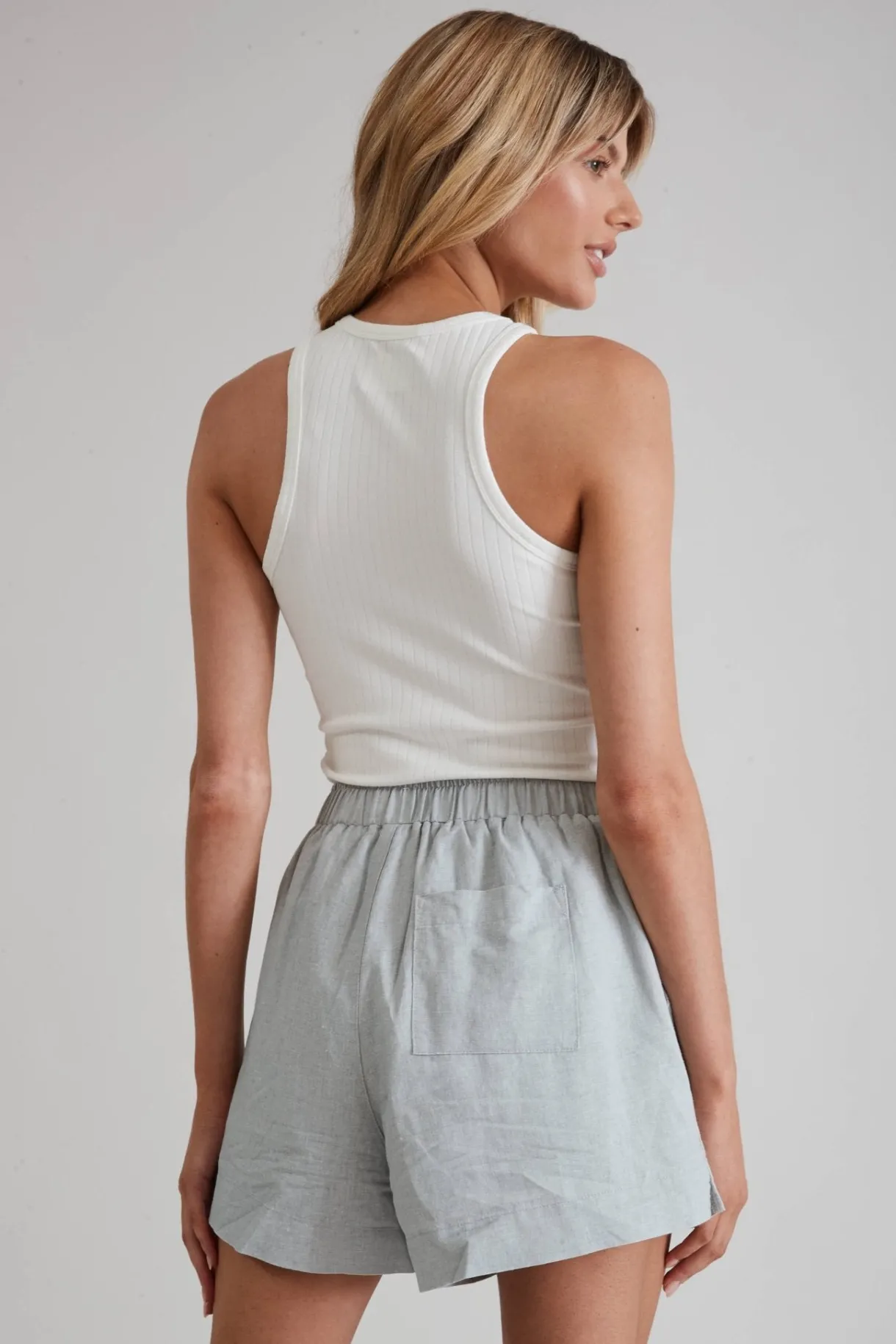 Tees & Tanks<ALL FENIX Daisy High Neck Tank White