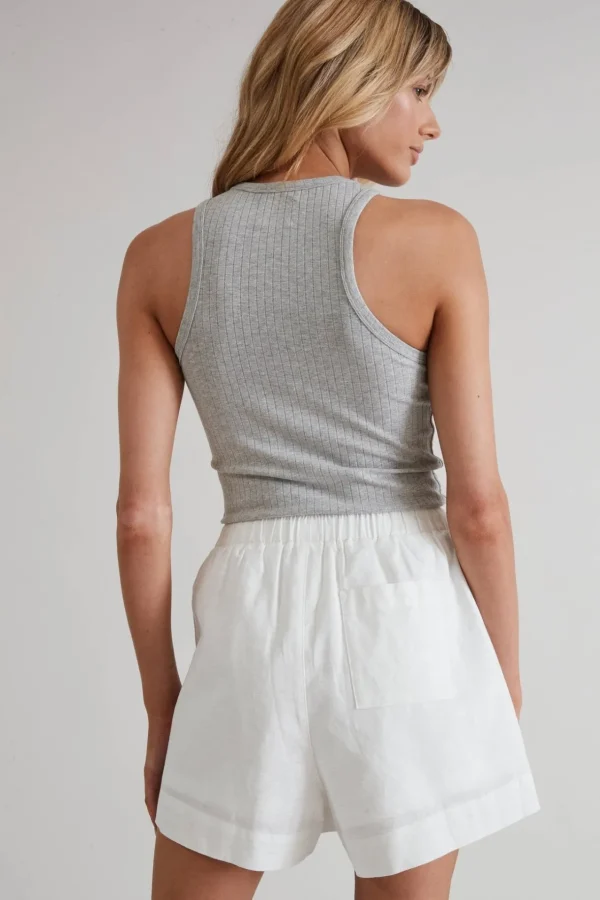 Tees & Tanks<ALL FENIX Daisy High Neck Tank Grey
