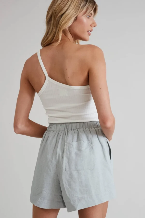 Tees & Tanks<ALL FENIX Daisy One-Shoulder Tank White