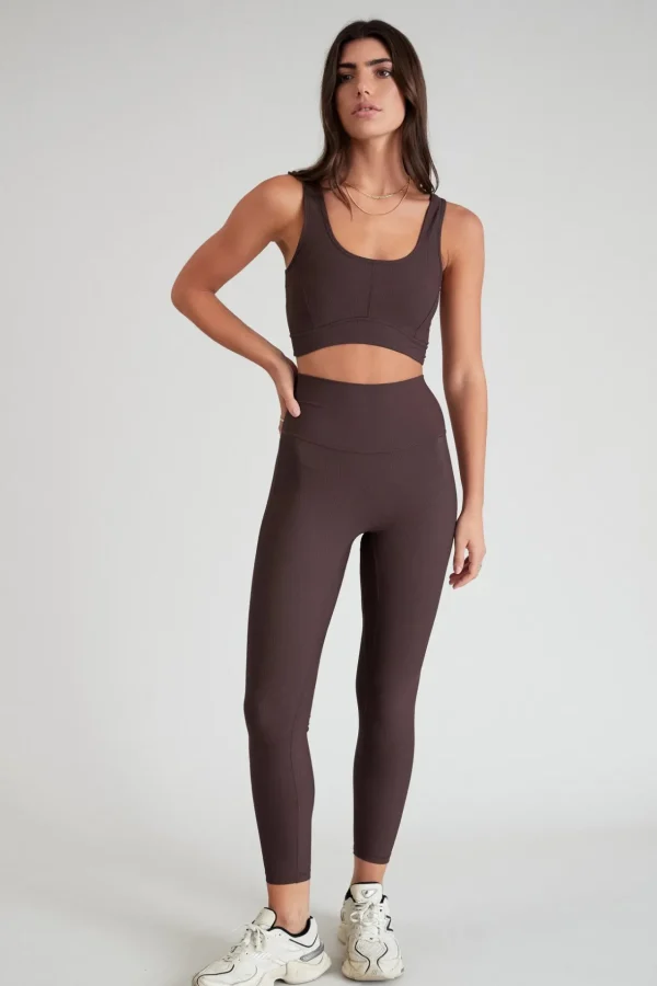 7/8 Leggings<ALL FENIX EcoRib 7/8 Legging Espresso