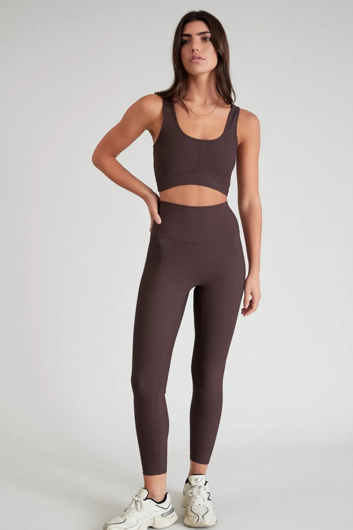 7/8 Leggings<ALL FENIX EcoRib 7/8 Legging Espresso