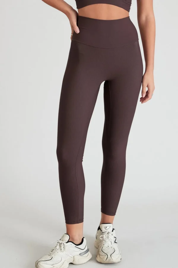 7/8 Leggings<ALL FENIX EcoRib 7/8 Legging Espresso