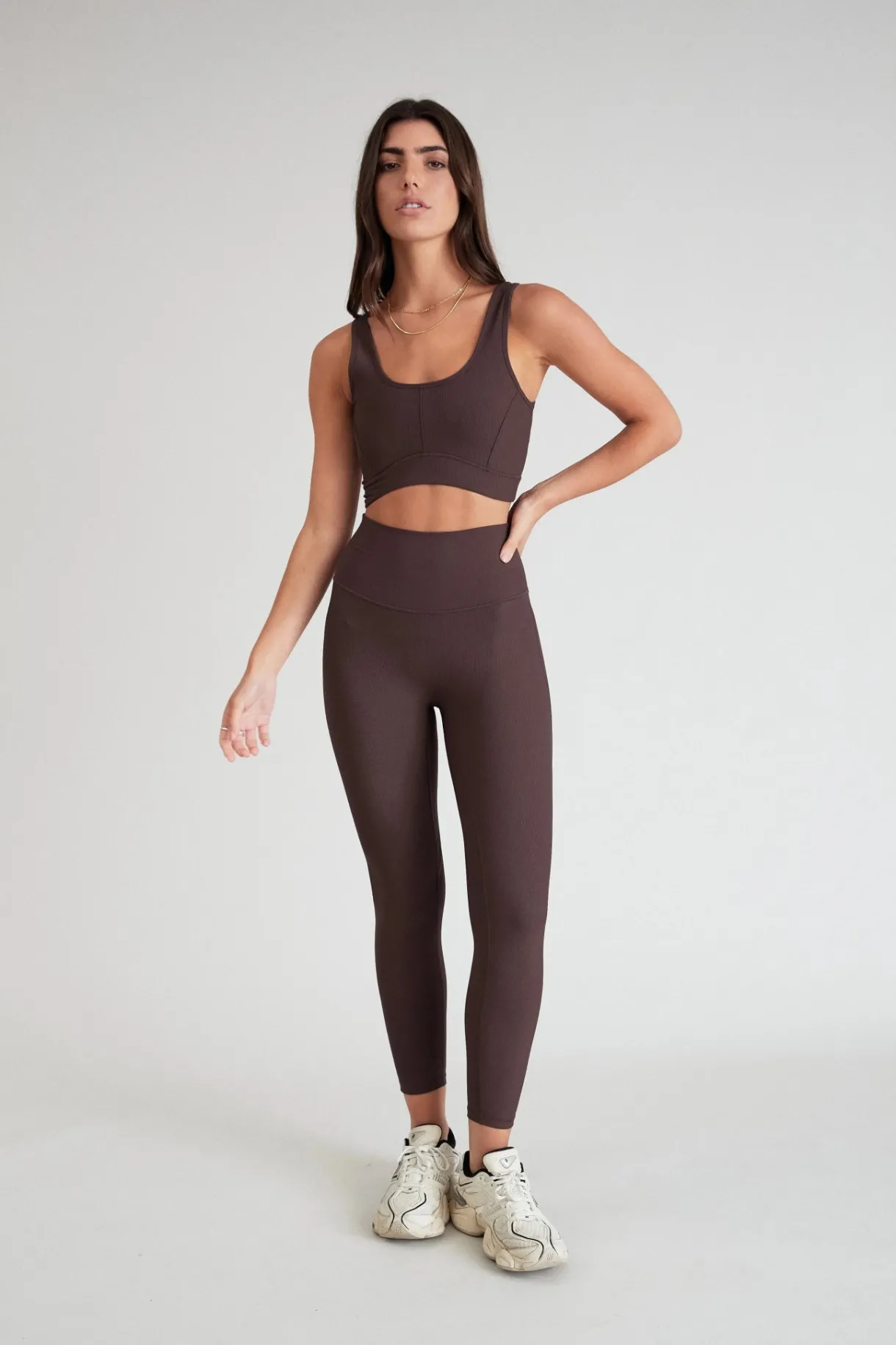 7/8 Leggings<ALL FENIX EcoRib 7/8 Legging Espresso