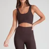 Sports Bras<ALL FENIX EcoRib Contour Sports Bra Espresso