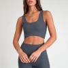Sports Bras<ALL FENIX EcoRib Contour Sports Bra Steel