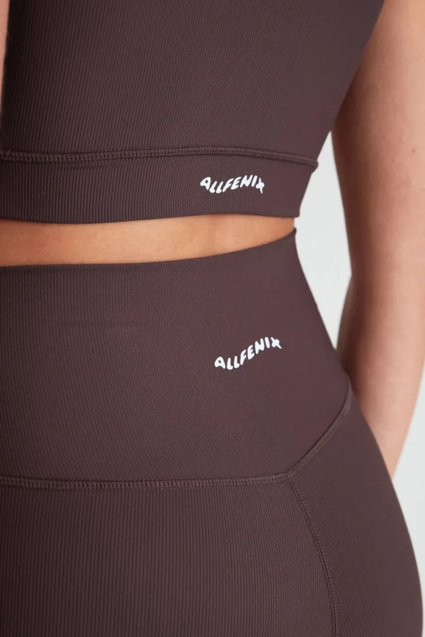 Sports Bras<ALL FENIX EcoRib Contour Sports Bra Espresso