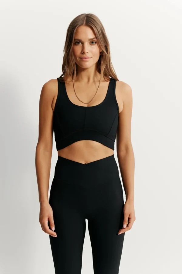 Sports Bras<ALL FENIX EcoRib Contour Sports Bra Black