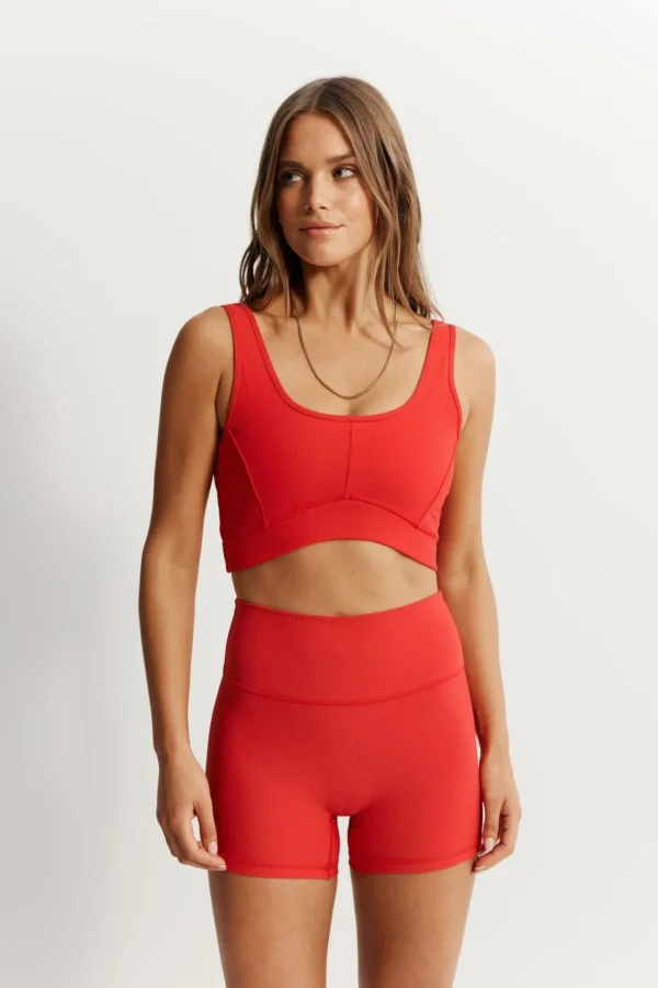 Sports Bras<ALL FENIX EcoRib Contour Sports Bra Watermelon
