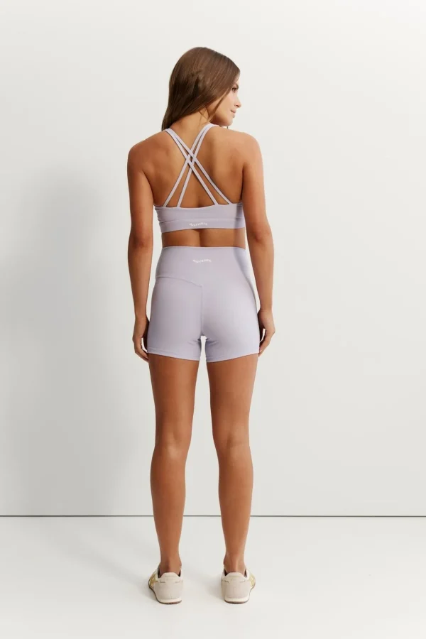 Sports Bras<ALL FENIX EcoRib Cross Back Sports Bra Lilac