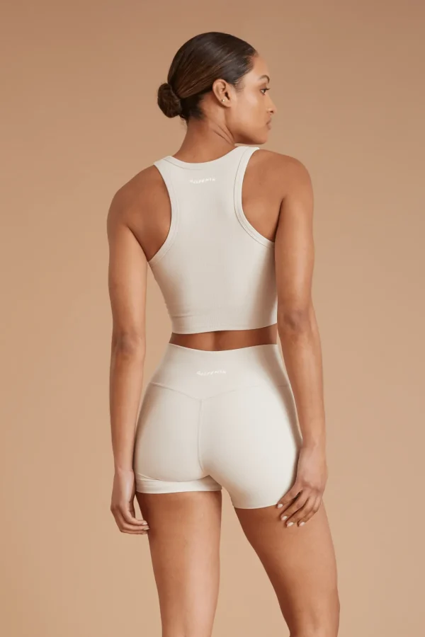 Tees & Tanks | Sports Bras<ALL FENIX EcoRib Racer Crop Stone