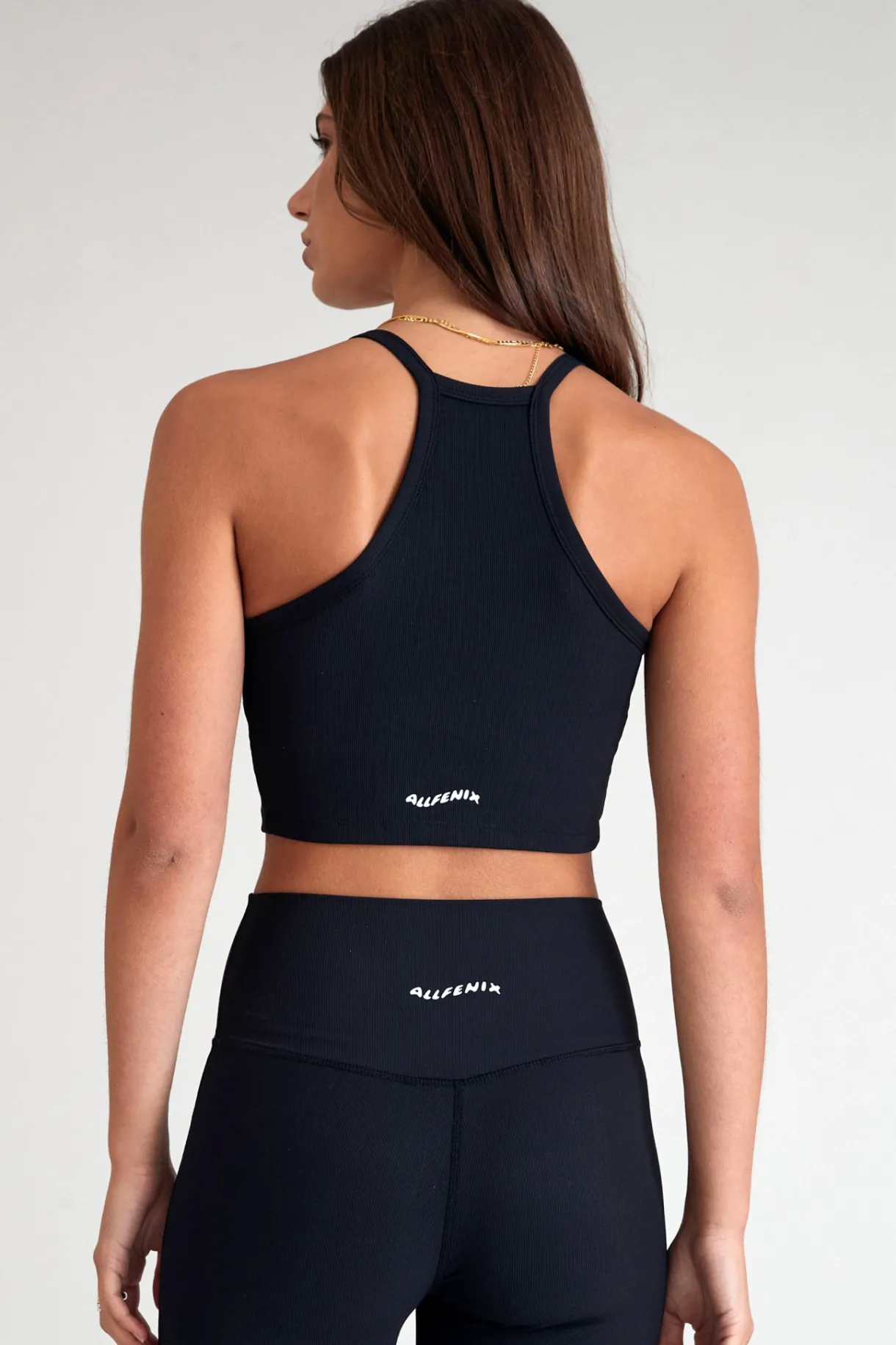Tees & Tanks | Sports Bras<ALL FENIX EcoRib Strap Racer Crop Black