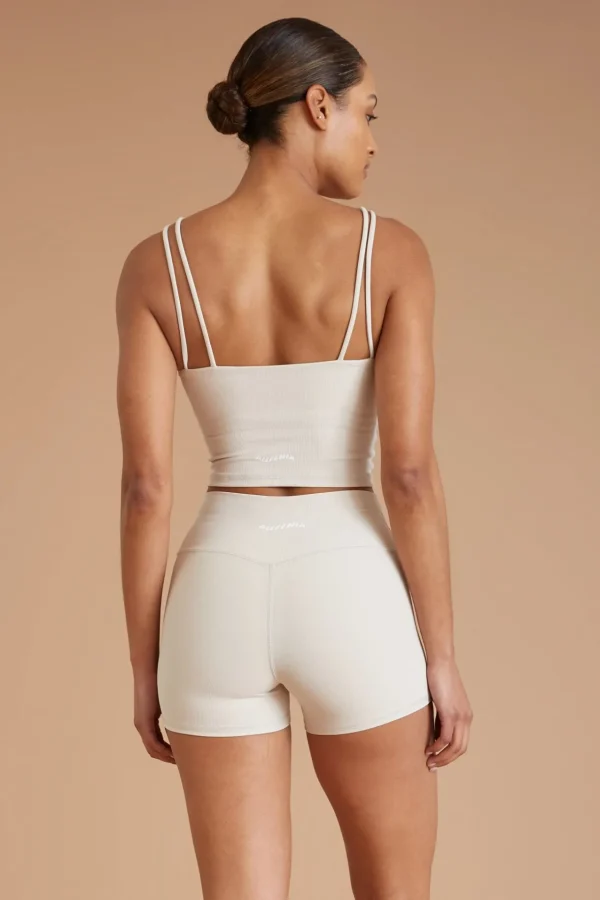 Tees & Tanks | Sports Bras<ALL FENIX EcoRib Strappy Crop Stone