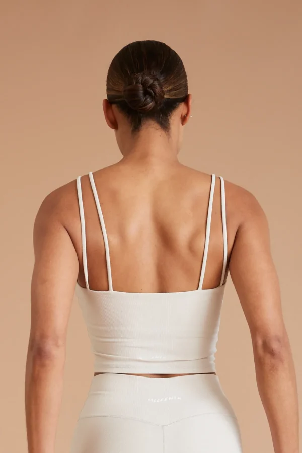 Tees & Tanks | Sports Bras<ALL FENIX EcoRib Strappy Crop Stone