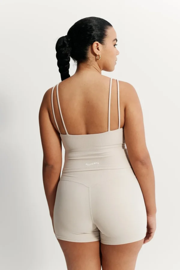 Tees & Tanks | Sports Bras<ALL FENIX EcoRib Strappy Crop Stone
