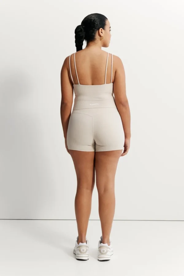 Tees & Tanks | Sports Bras<ALL FENIX EcoRib Strappy Crop Stone