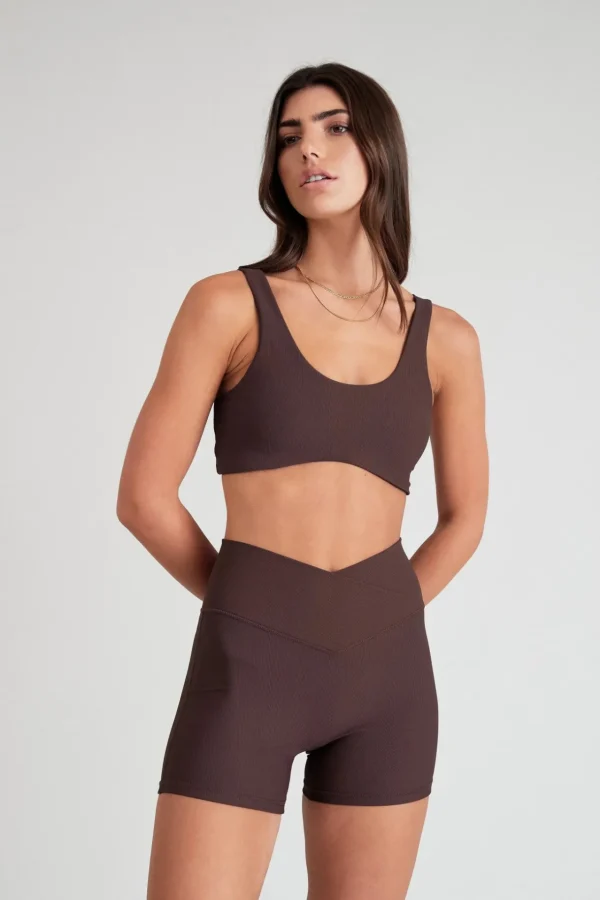 Bike Shorts<ALL FENIX EcoRib V-Waist 5" Bike Short Espresso